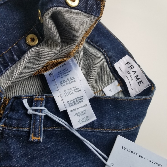 Frame Le High Studded Embellished Crop Waldane B6 - Picture 5 of 8